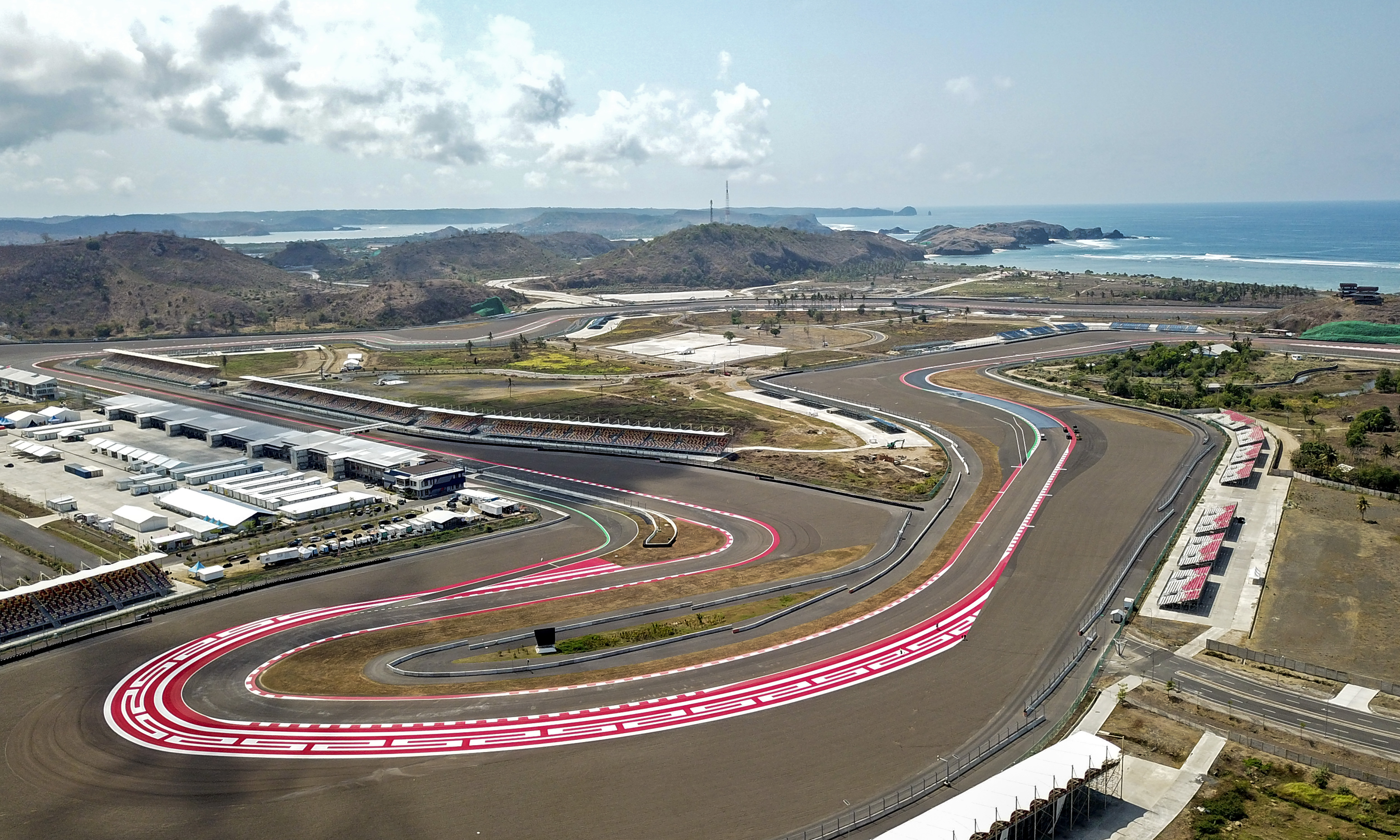 Tikungan 16 Pertamina Mandalika Internatioanl Street Circuit di Mandalika, NTB