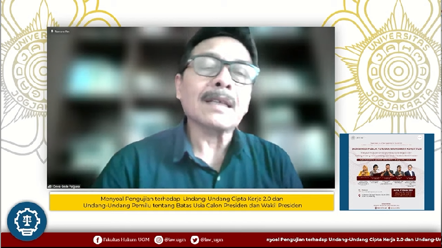 Mantan Hakim Mahkamah Konstitusi (MK) I Dewa Gede Palguna