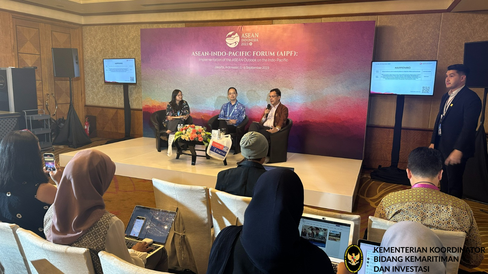 Acara ASEAN-Indo Pacific Forum yang diselenggarakan di Jakarta, baru-baru ini.  