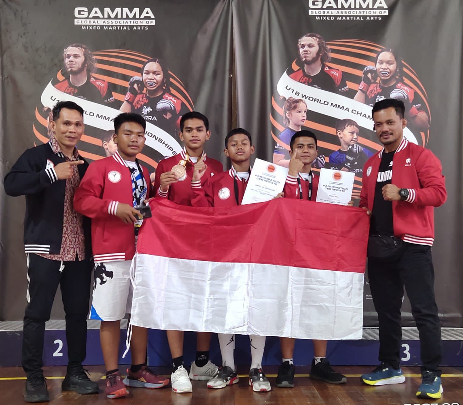 Kontingen Indonesia di Kejuaraan Dunia MMA U-18 di Yunani