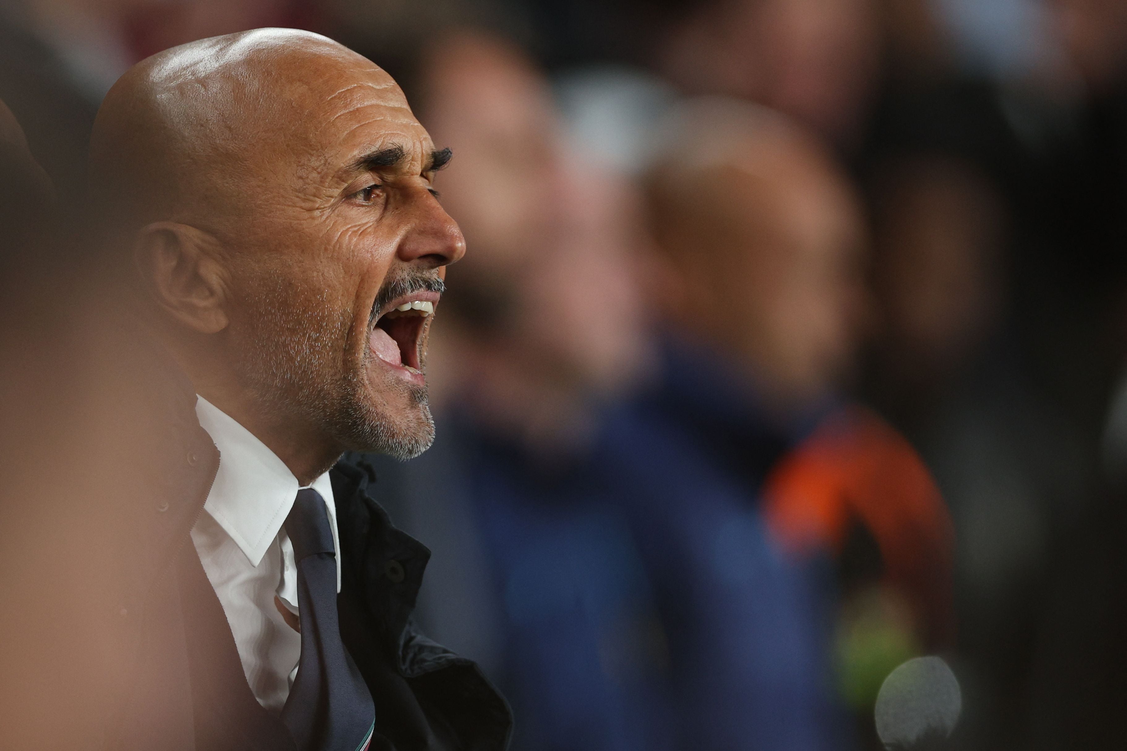 Luciano Spaletti, pelatih timnas Italia.