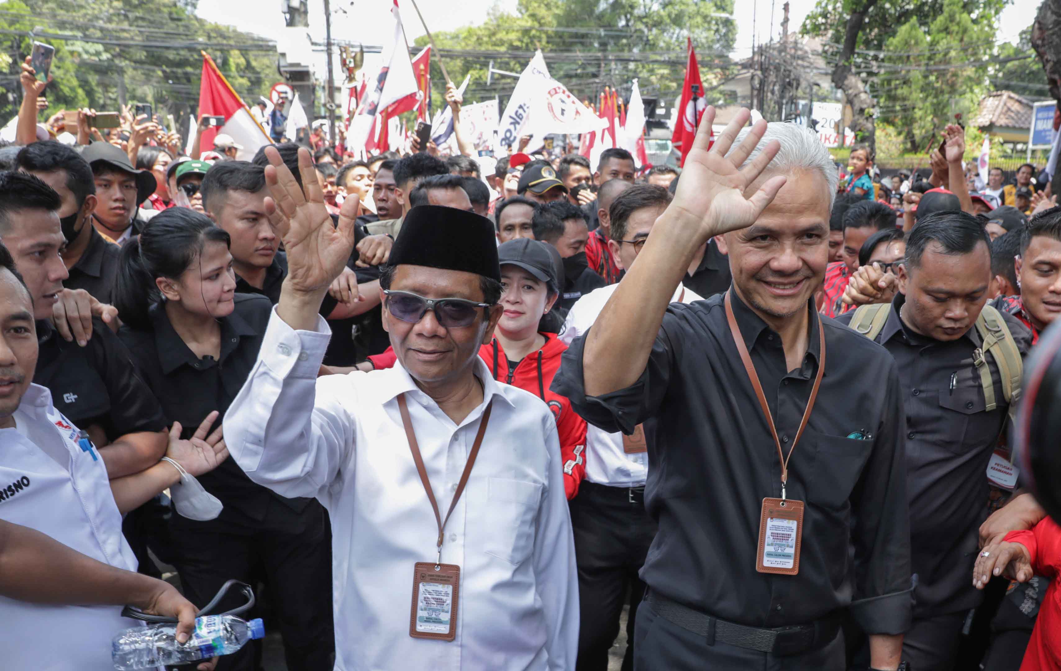 Pasangan capres-cawapres Ganjar Pranowo-Mahfud MD 