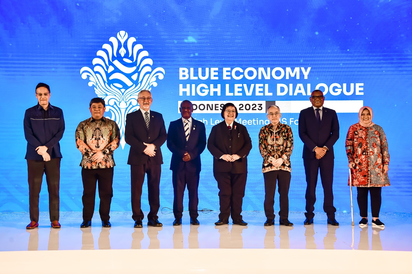 Dialog Tingkat Tinggi Ekonomi Biru Archipelagic and Island States (AIS) Forum di Nusa Dua, Bali, Senin (9/10).