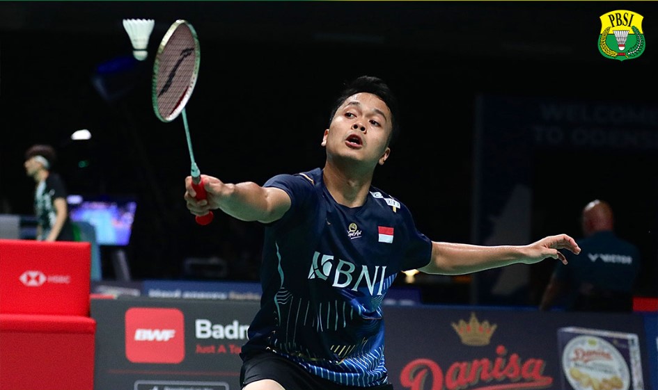 Tunggal putra Indonesia Anthony Sinisuka Ginting