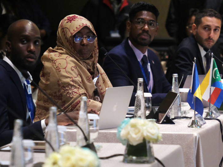 Sejumlah delegasi negara mengikuti pertemuan AIS Youth Conference 2023 di Nusa dua, Badung, Bali, Jumat (6/10/2023).