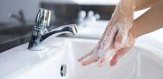 ilustrasi mencuci tangan dengan sabun