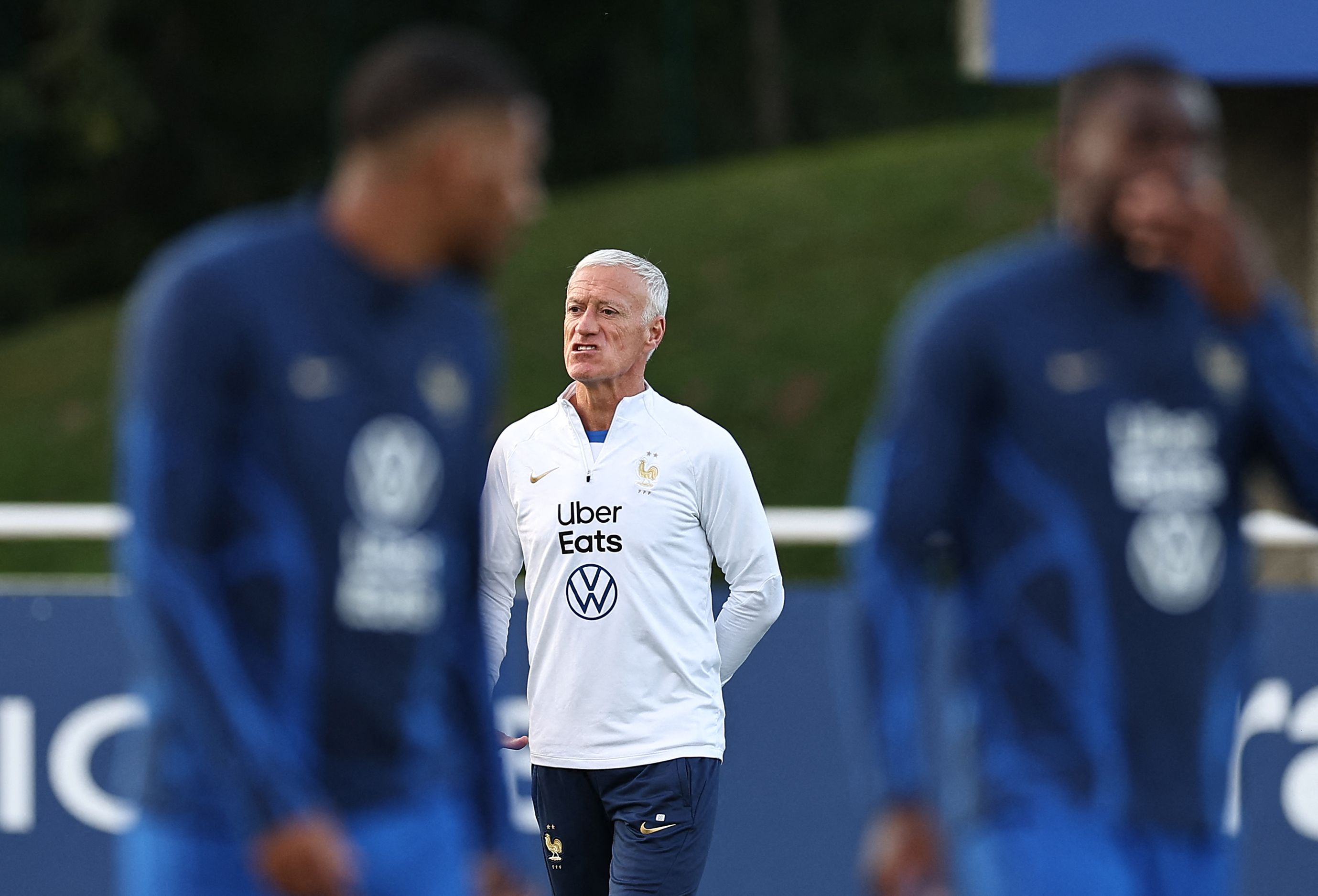 Pelatih timnas sepak bola Prancis Didier Deschamps.