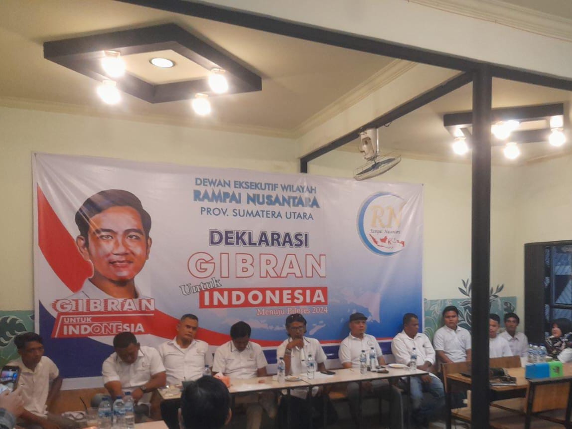 Rampai Nusantara Sumut Dukung Gibran Maju Pilpres 2024