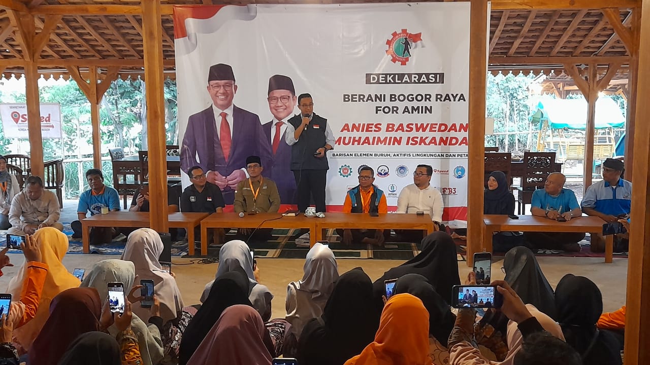 Bacapres Anies Baswedan menghadiri deklarasi relawan Berani Bogor Raya