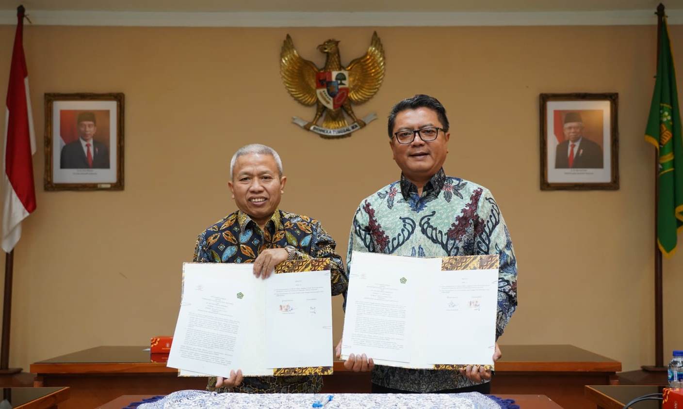 Pos Indonesia menandatangani nota kesepahaman dengan Kemenag dalam hal sinergitas tugas dan fungsi pada layanan pendidikan dan keagamaan.