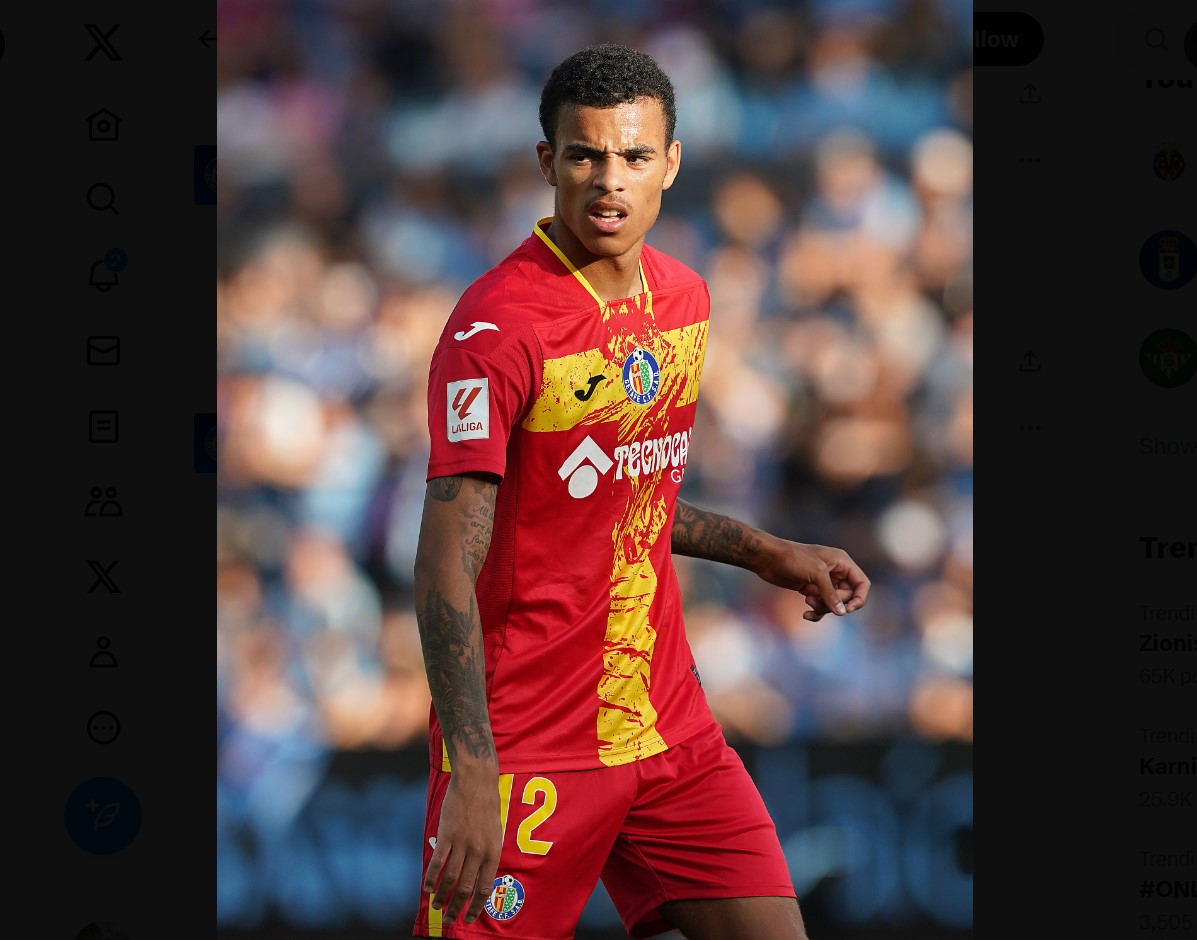 Greenwood Cetak Gol Pertama untuk Getafe