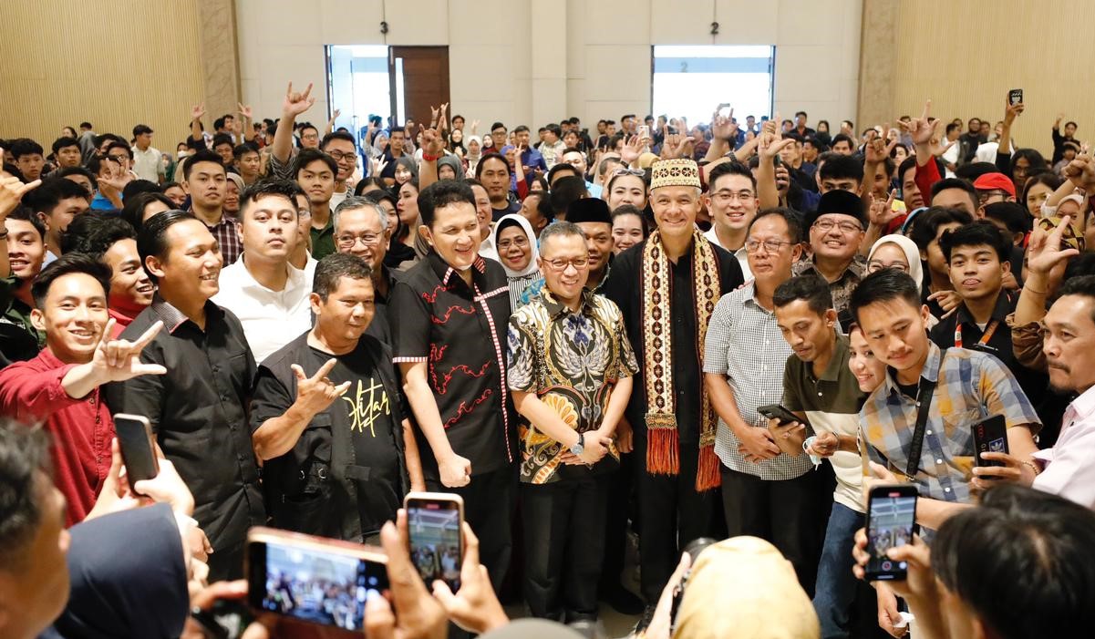 Ganjar Pranowo saat mengisi kuliah umum bagi mahasiswa se-Lampung