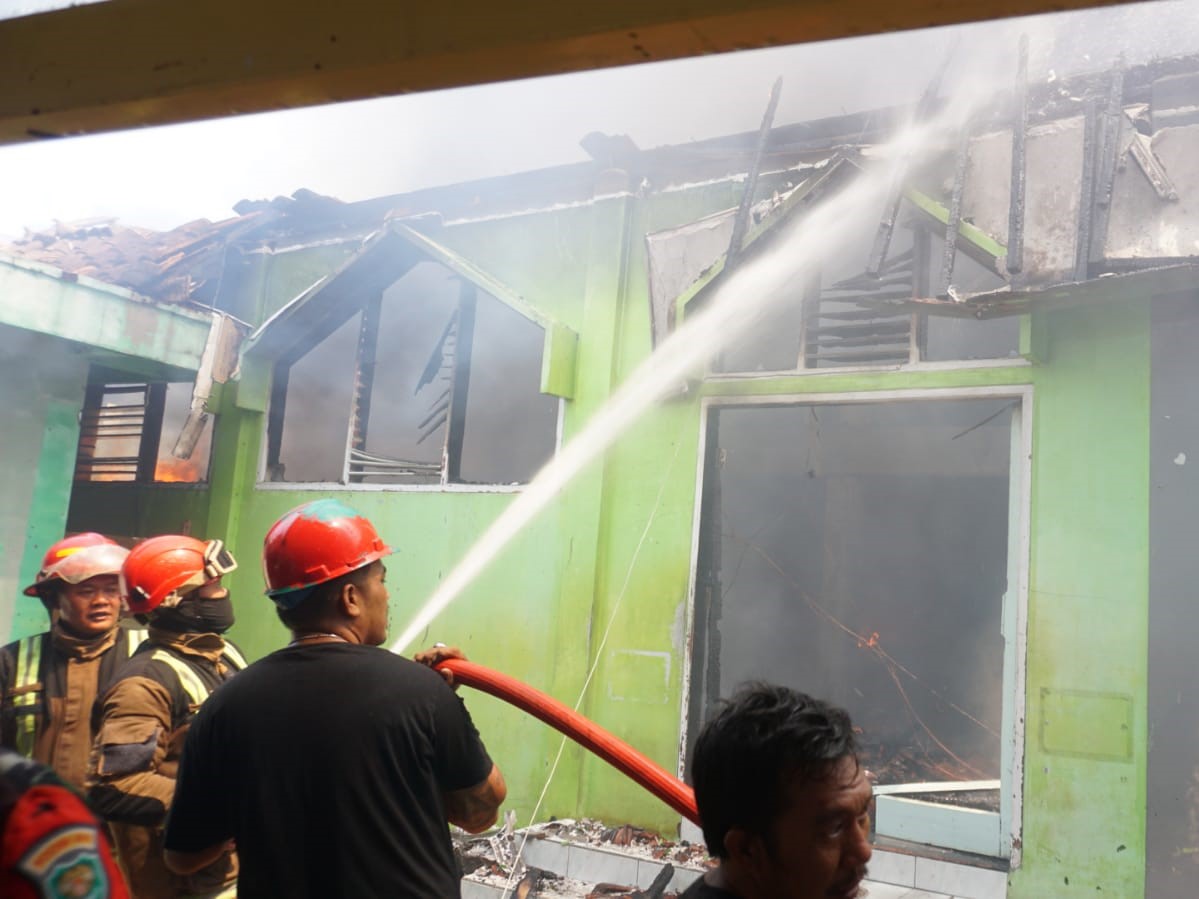 Kebakaran di RSUD dr Slamet Garut.