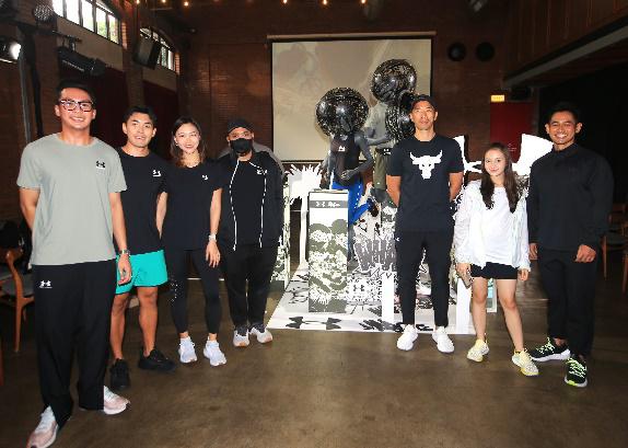 Acara peluncuran koleksi Under Armour x Darbotz Media Launch di Jakarta, Jumat (27/10). 
