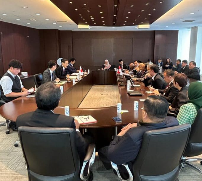 Banggar DPR RI menggelar pertemuan dengan  pejabat JICA di Kantor Pusat JICA, Tokyo, Jepang, Rabu (27/9).  