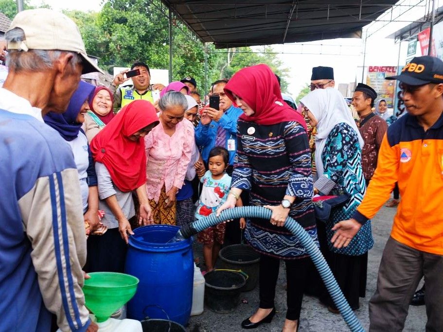 Ribuan Warga Klaten Terdampak Kekeringan Terus Digelontor Bantuan Air