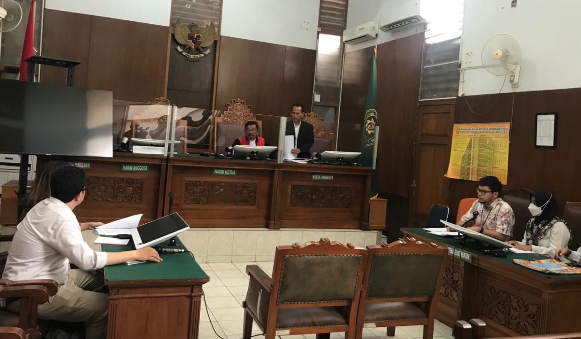 Suasana ruang sidang di PN Jakarta Selatan
