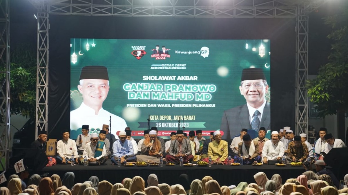 Sahabat Ganjar Gelar Sholawat Akbar di Ponpes Assa'adah Depok