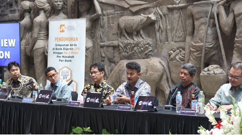 Konferensi pers LPS Presents The 46 th Jazz Goes to Campus Festival di Jakarta, baru-baru ini.