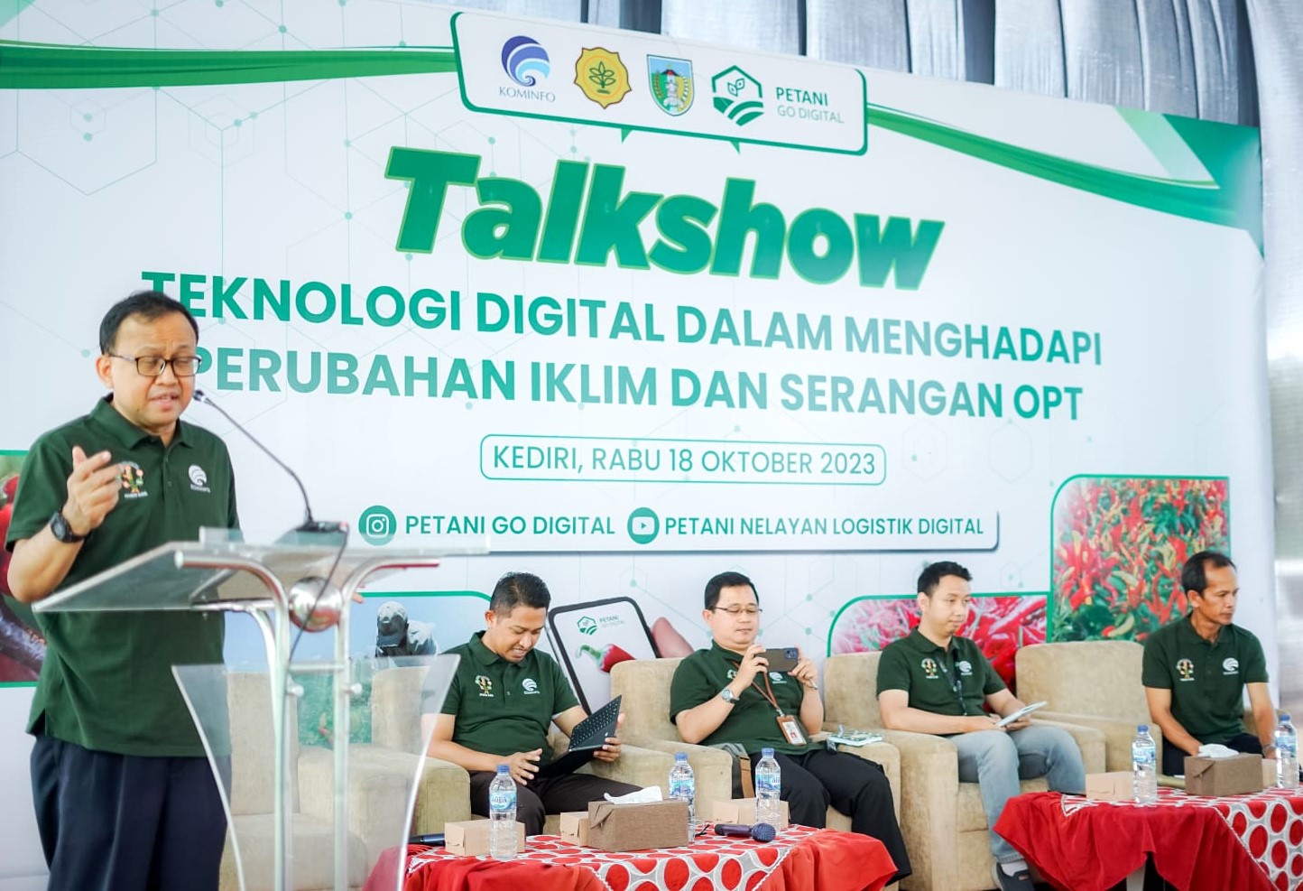 Suasana talkshow di Desa Tengger Kidul, Kabupaten Kediri, Jatim.