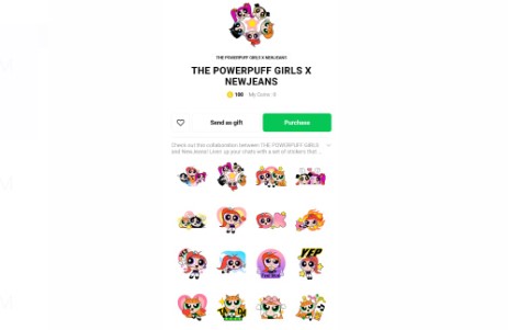 Sticker The Powerpuff Girls x NewJeans