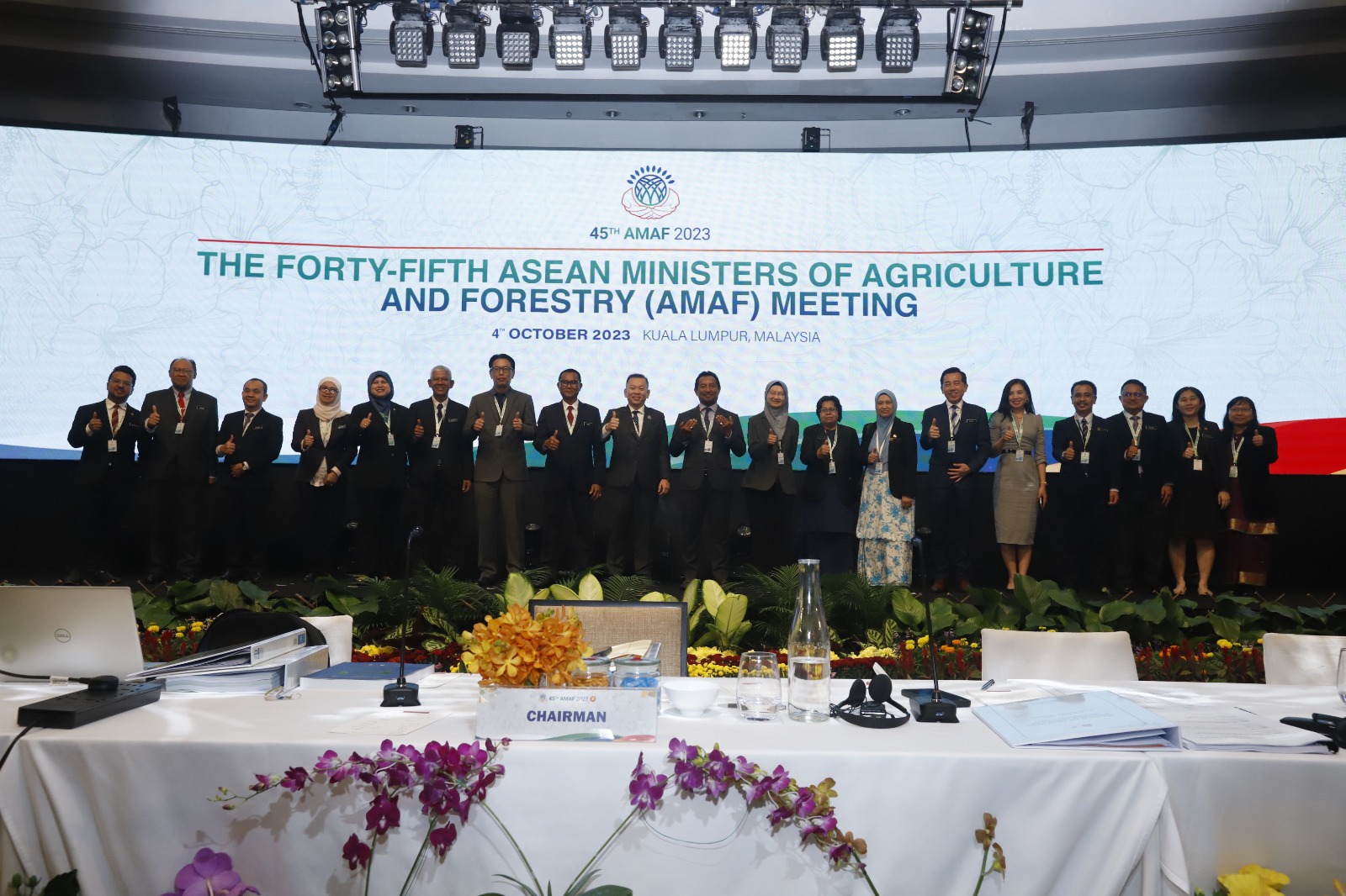 ASEAN Ministers on Agriculture & Forestry ke-45.