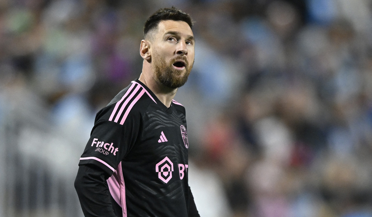 Pemain sepak bola Argentina Lionel Messi.