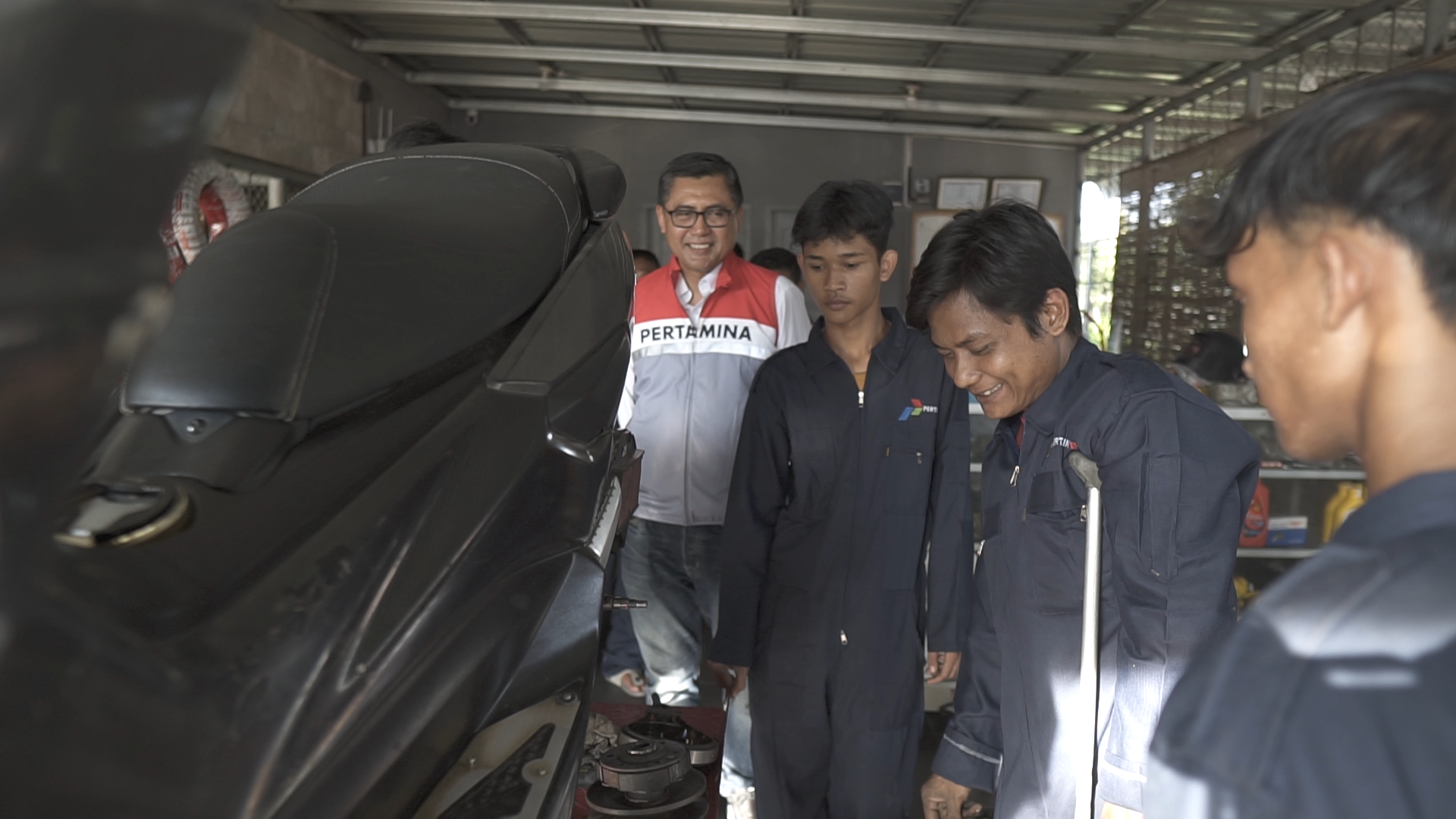 Suasana Bengkel Difabel di Rumah Kreatif Tamiang.