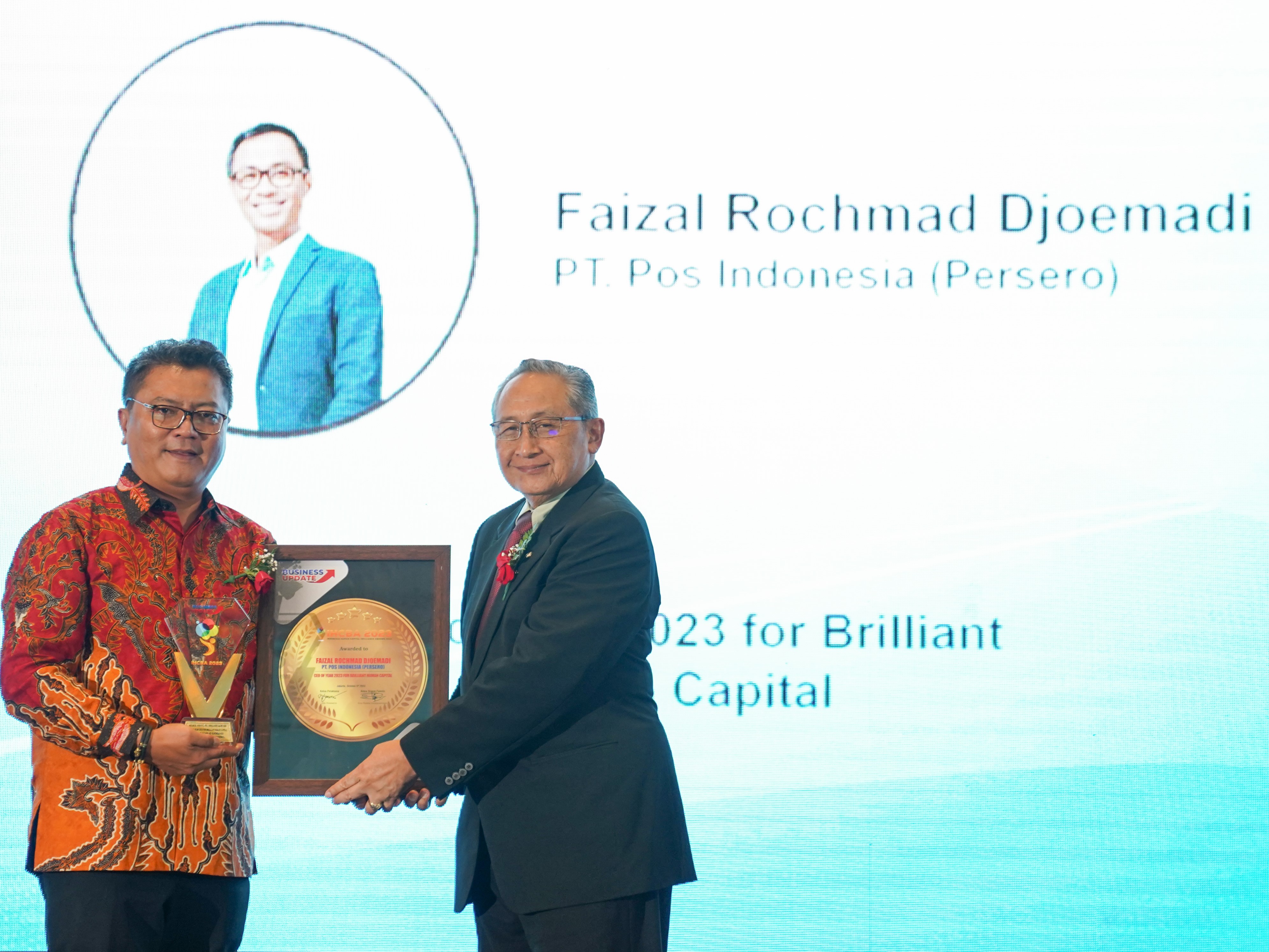 Andal Kelola SDM, Pos Indonesia Dapat Anugerah