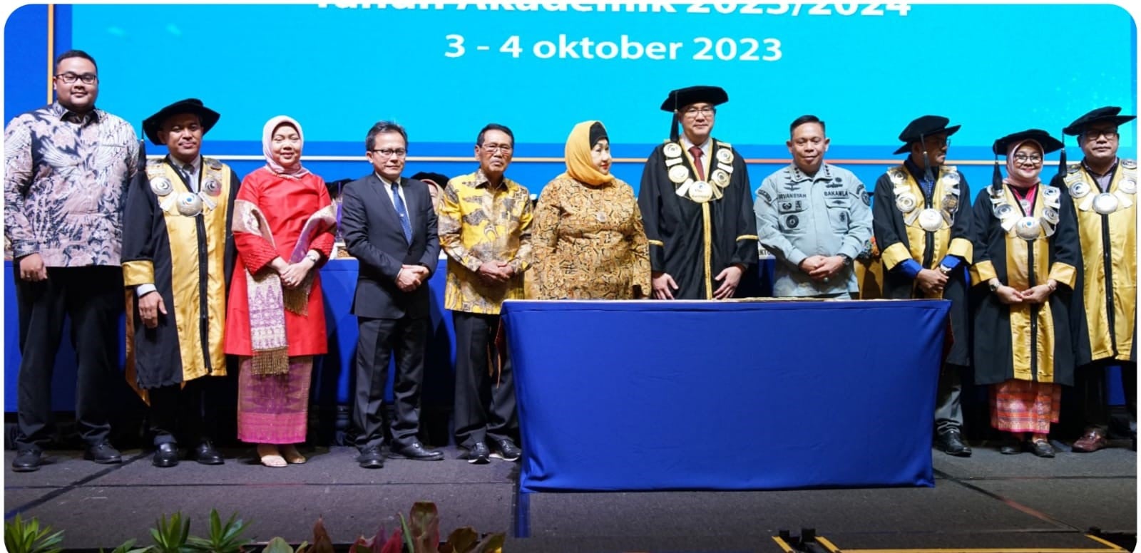 Acara Wisuda dan Dies Natalis ke-30 Universitas Esa Unggul di pada 3-4 Oktober 2023, di Ballroom Hotel Pullman, Jakarta.