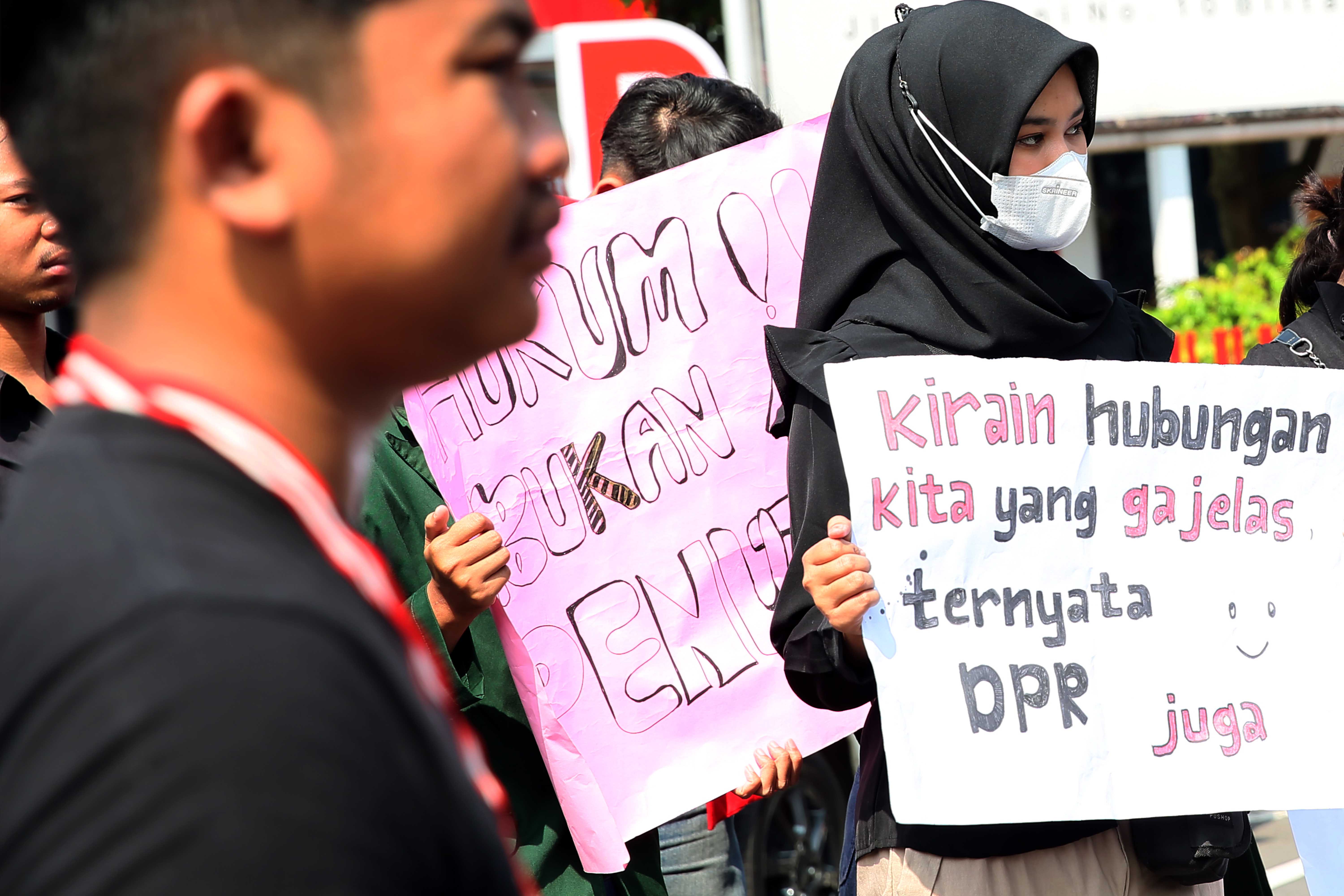 Mahasiswa di Blitar menuntut pengesahan RUU Perampasan Aset