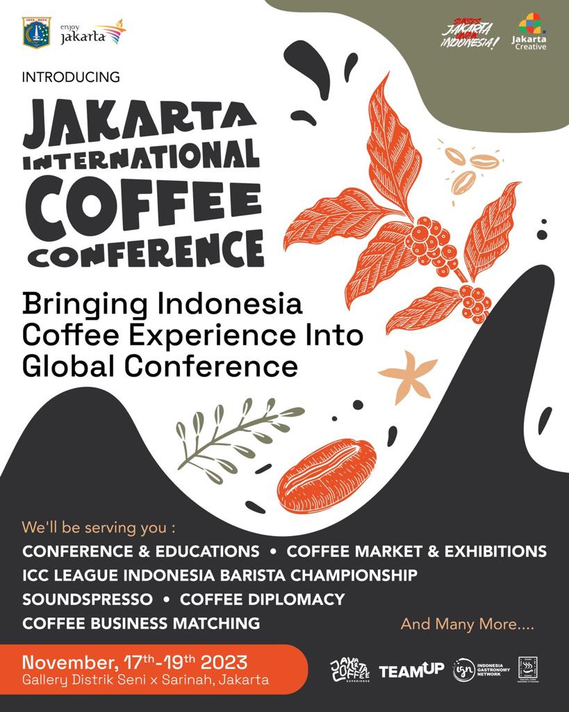 Jakarta International Coffee Conference (JICC) akan diselenggarakan di Gedung Sarinah, Jakarta, pada 17-19 November 2023.