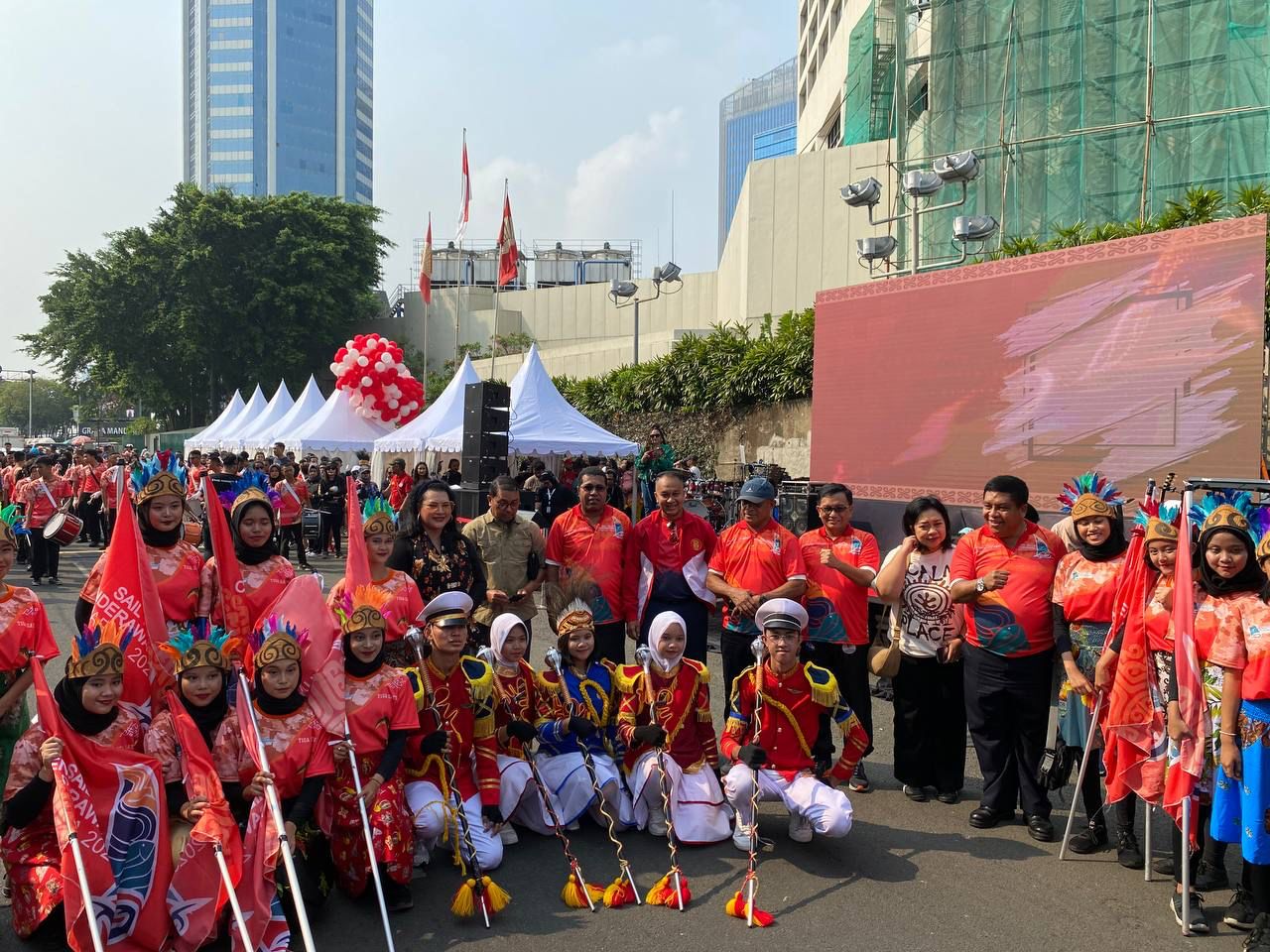 Bupati Biak Numfor Herry Ario Naap saat CFD Minggu (8/10).
