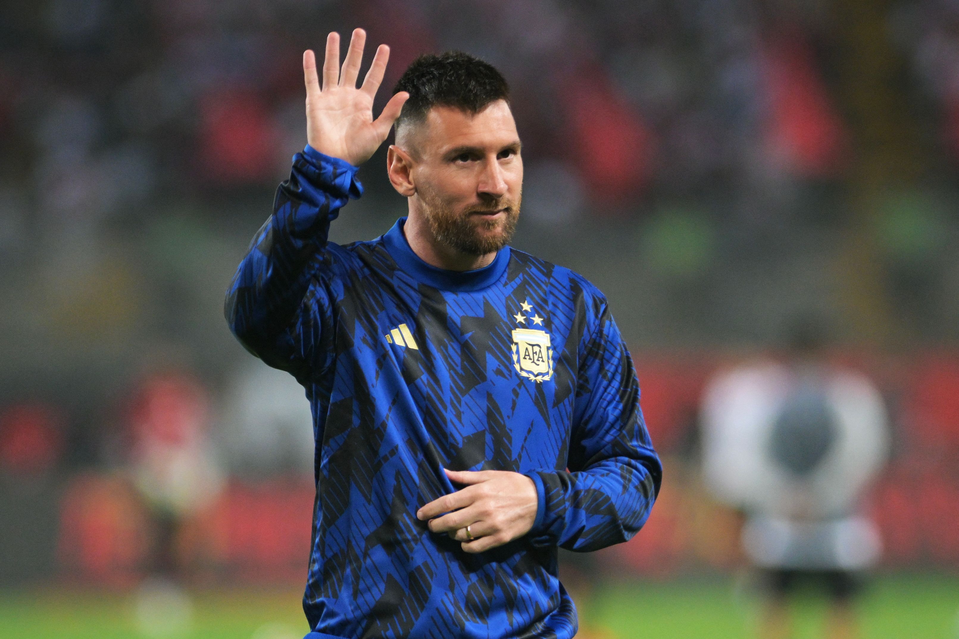 Penyerang timnas Argentina Lionel Messi