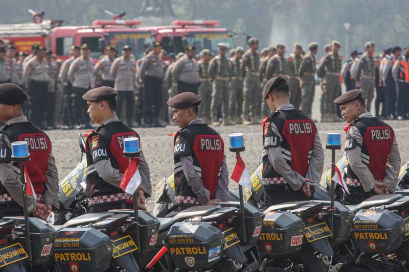 Polda Metro Jaya akan menurunkan 2.411 personel gabungan dari Polda Metro Jaya, Polres Metro Jakarta Pusat, dan TNI.
