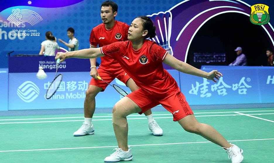 Ganda campuran Indonesia Rinov Rivaldy/Pitha Haningtyas Mentari