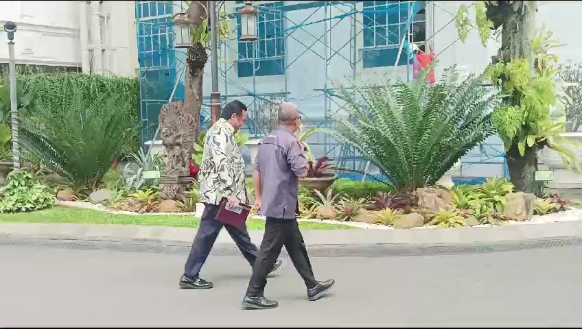 Rachmat Gobel menemui Presiden Joko Widodo di Istana Kepresidenan Jakarta, Selasa (24/10).