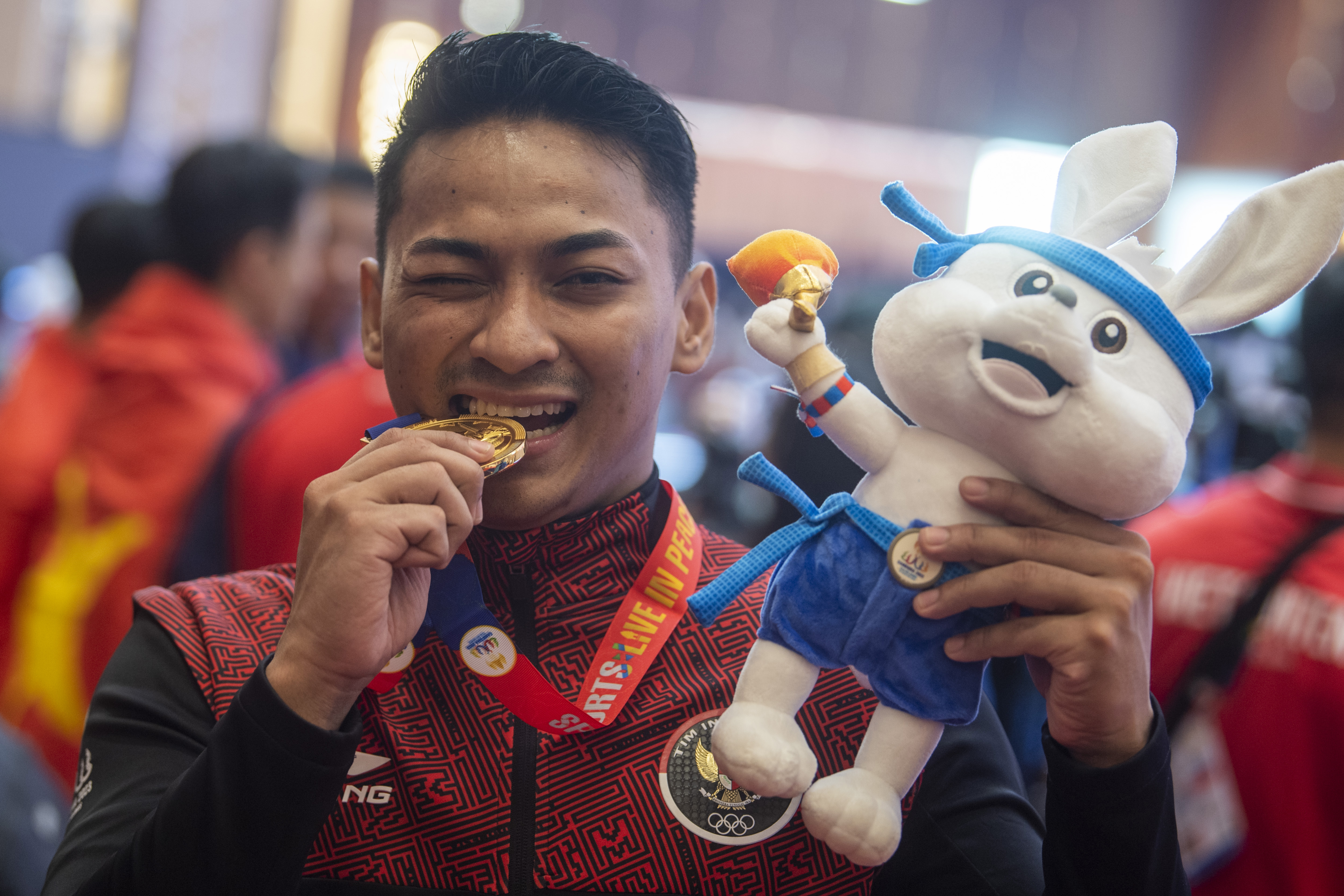 Atlet karate Indonesia Ahmad Zigi Zaresta Yuda 