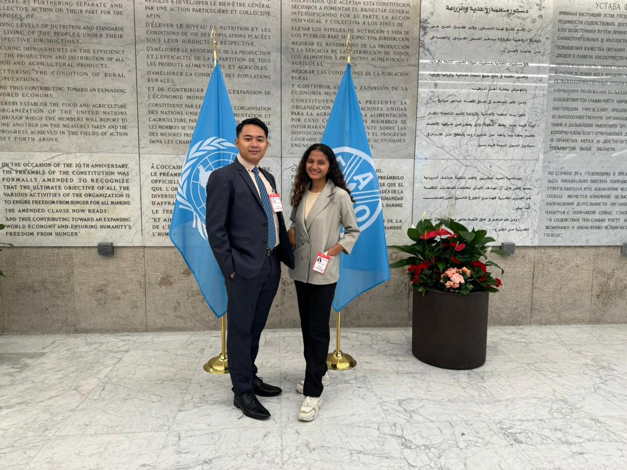 Bayu Teguh Samudra (kiri) dan Anansia Siena (kanan).