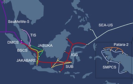 Peta kabel bawah laut Patara-2.