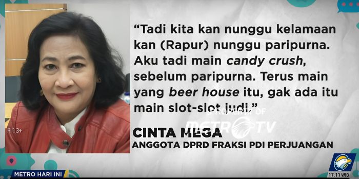 Mantan Anggota DPRD DKI Fraksi PDIP, Cinta Mega