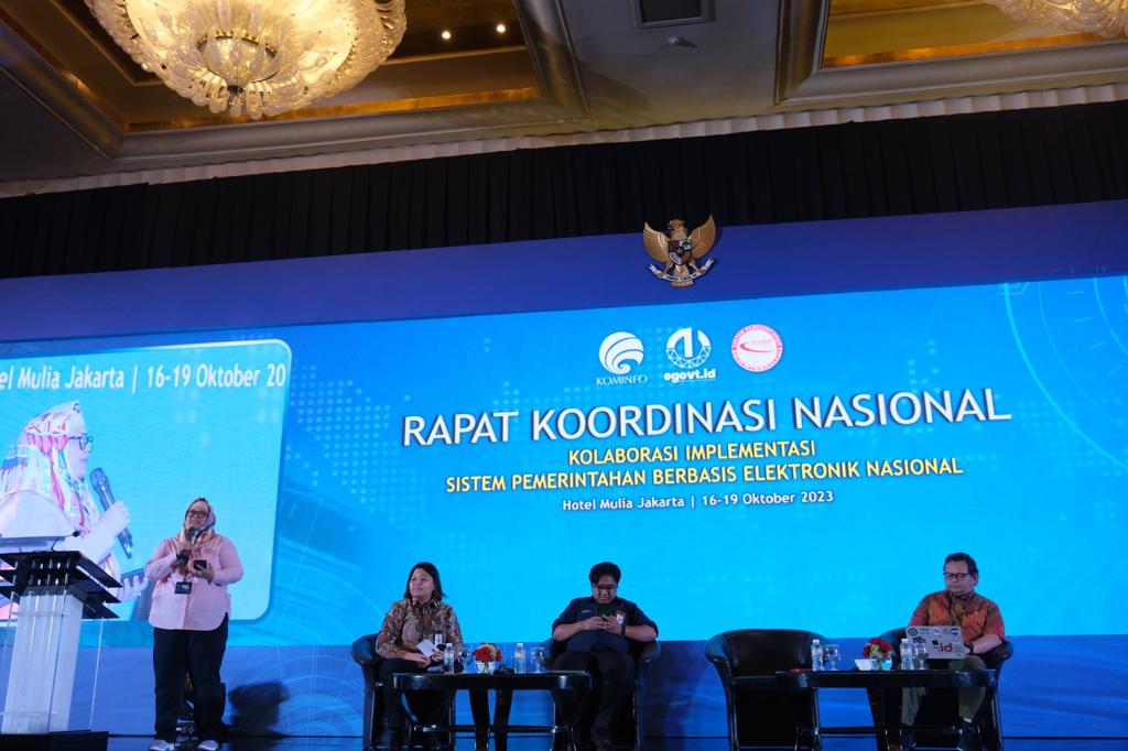 Rakornas Implementasi Sistem Pemerintahan Berbasis Elektronik (SPBE).