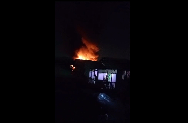 Aula yang Diduga Menampung BBM Curian di Belawan Terbakar