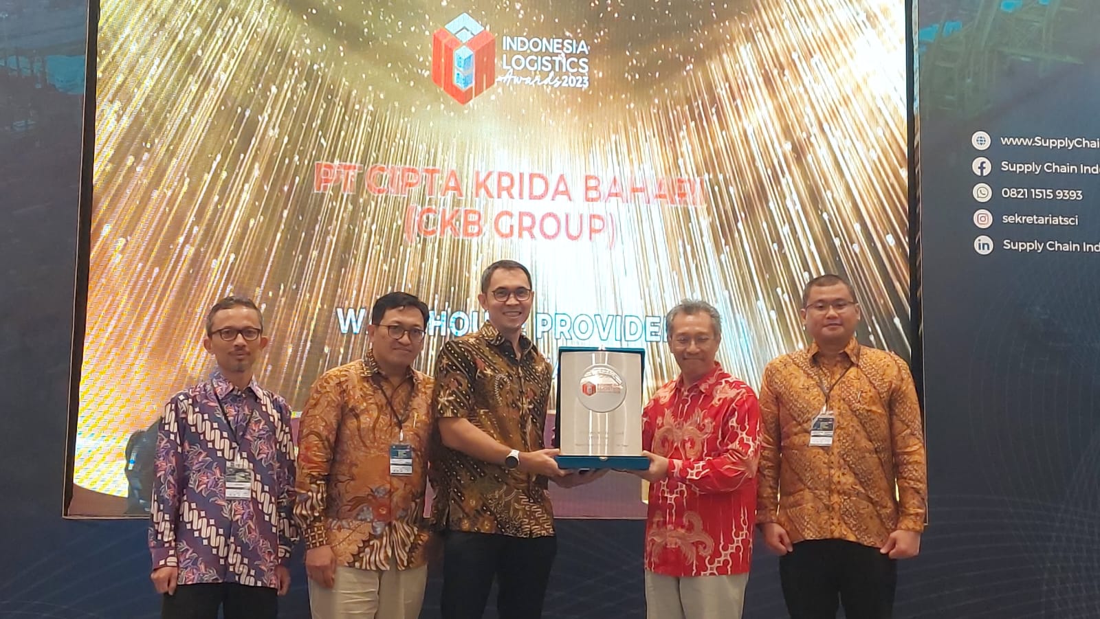 PT Cipta Krida Bahari (CKB Logistics) meraih dua kategori penghargaan pada Indonesia Logistics Award (ILA) 2023.