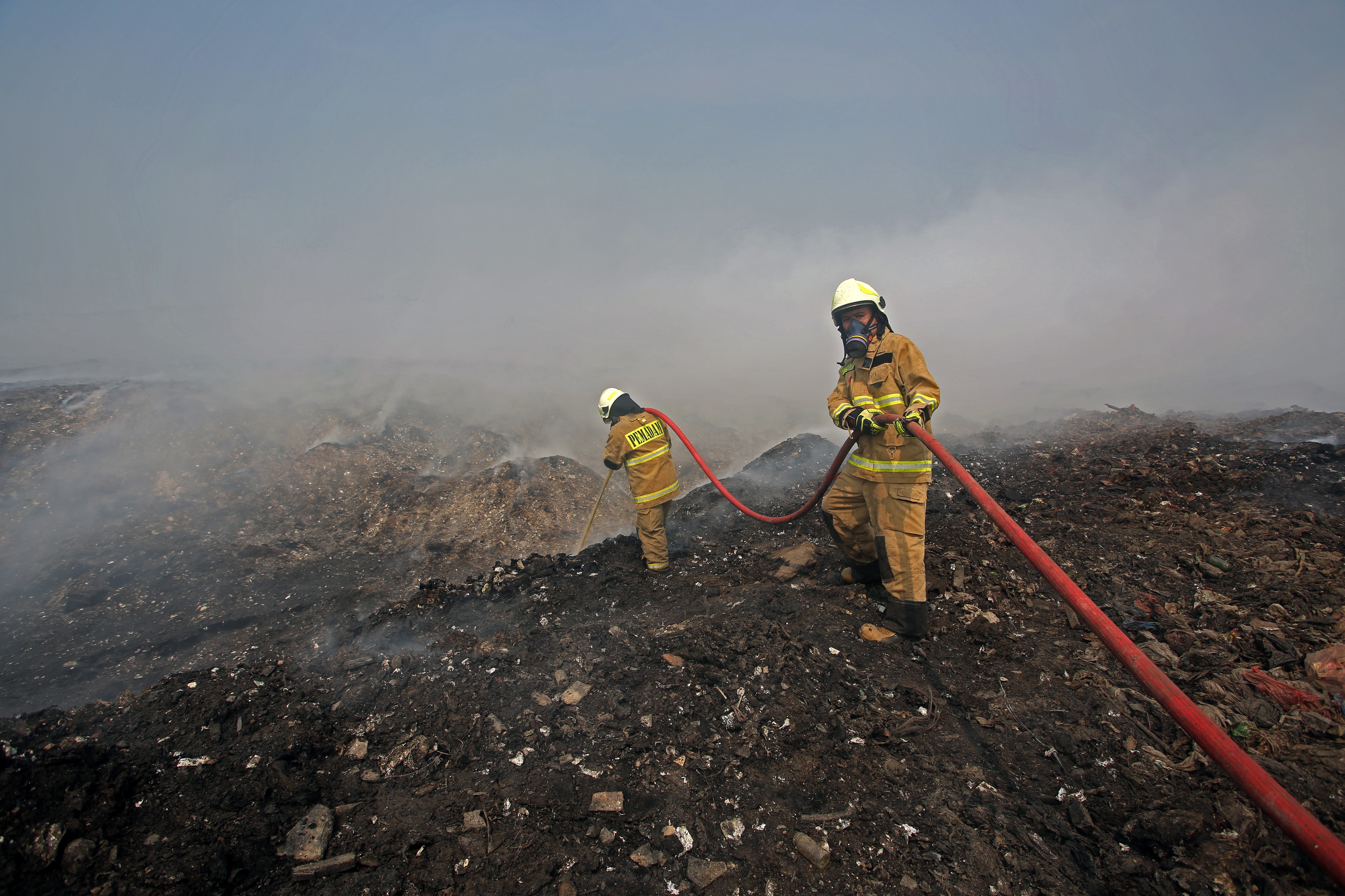 Ilustrasi Kebakaran TPA di Depok