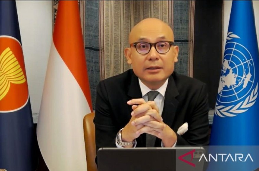 Wakil Tetap Republik Indonesia (Watap RI) untuk Perserikatan Bangsa-Bangsa (PBB) Dubes Arrmanatha Nasir.