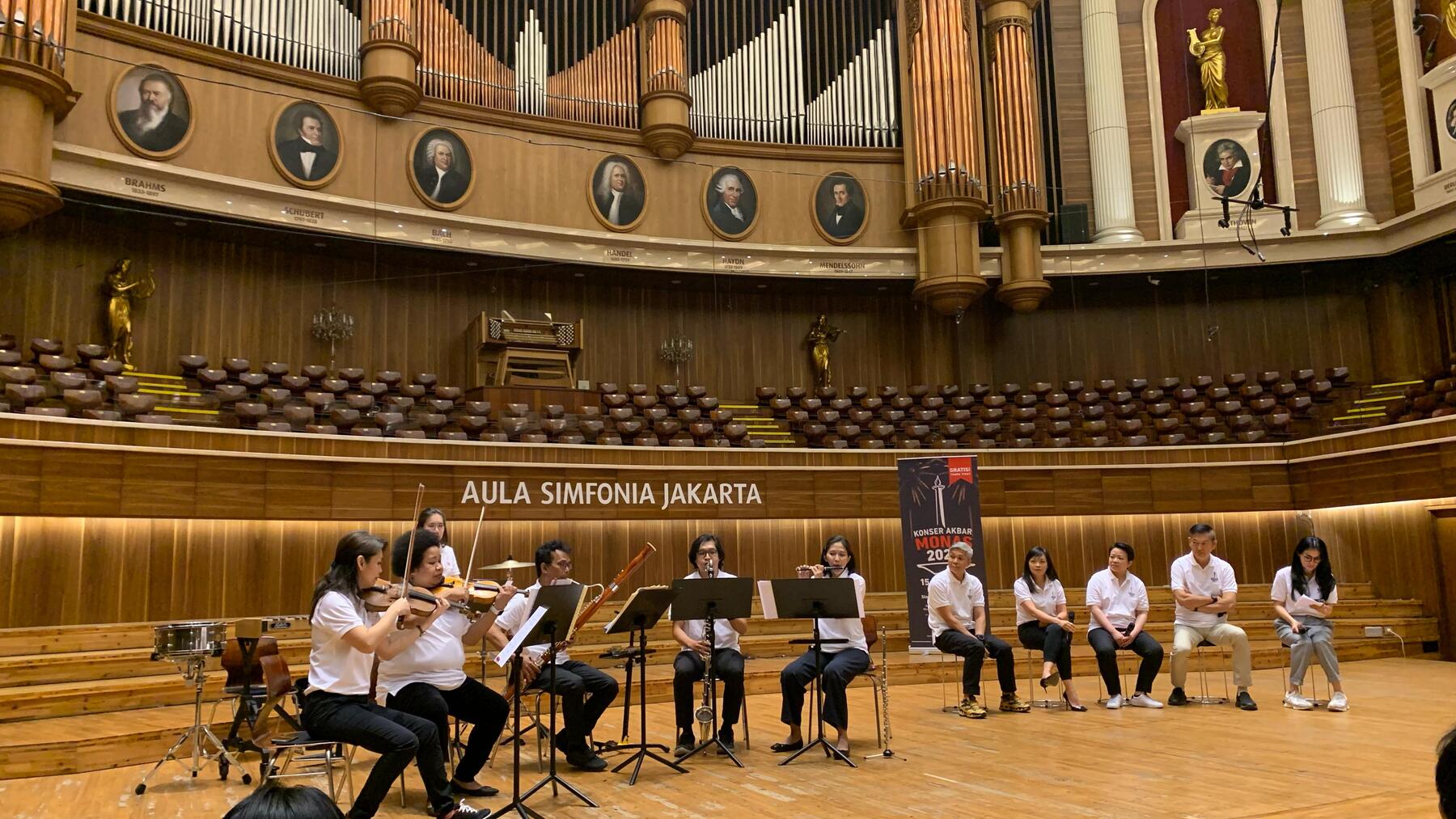 Konferensi pers menuju Konser Akbar Monas 2023.