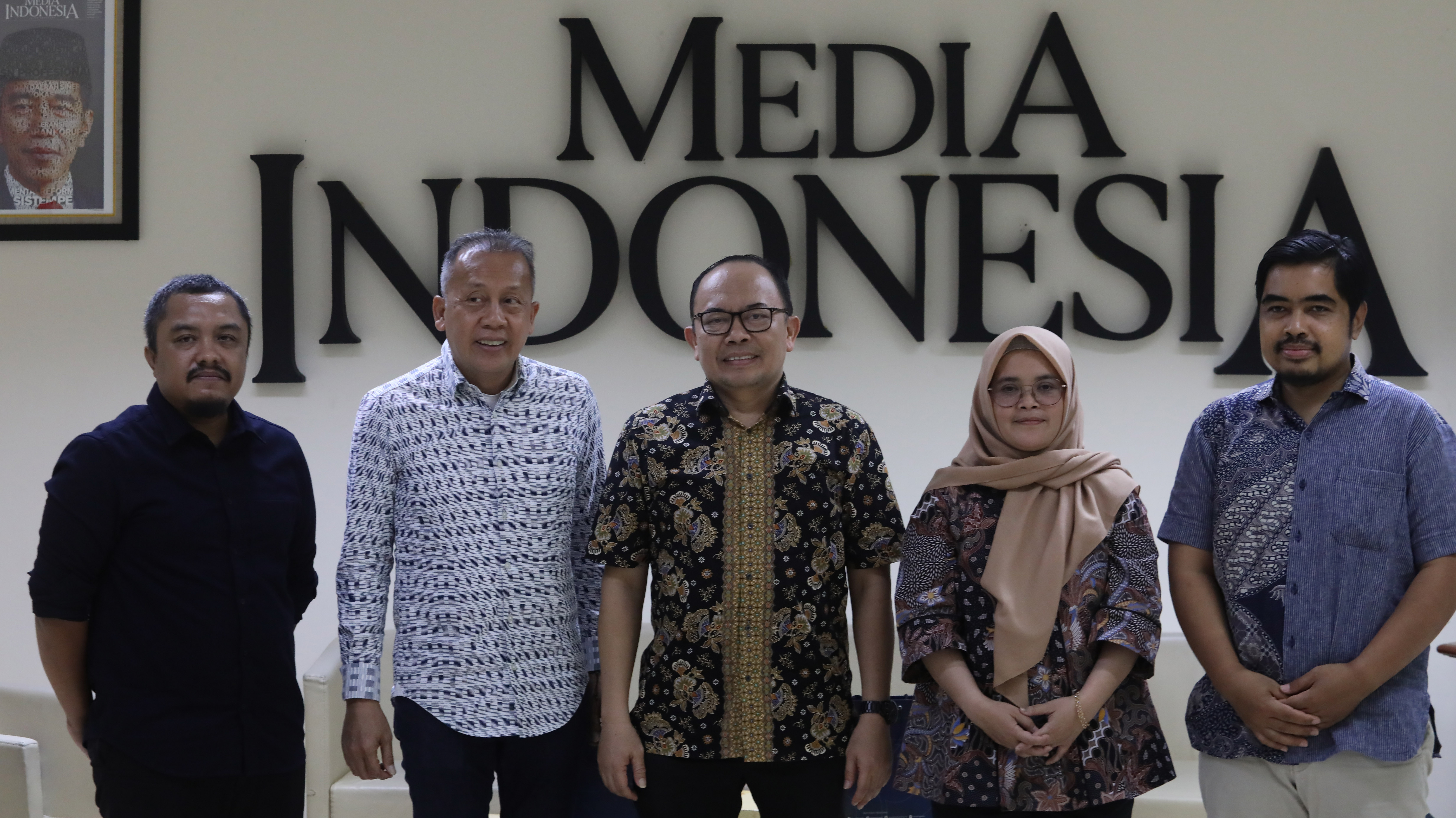 Para narasumber diskusi Kampanye Sehat Pemilu Bermartabat, Kamis (12/10) di Kantor Media Indonesia.