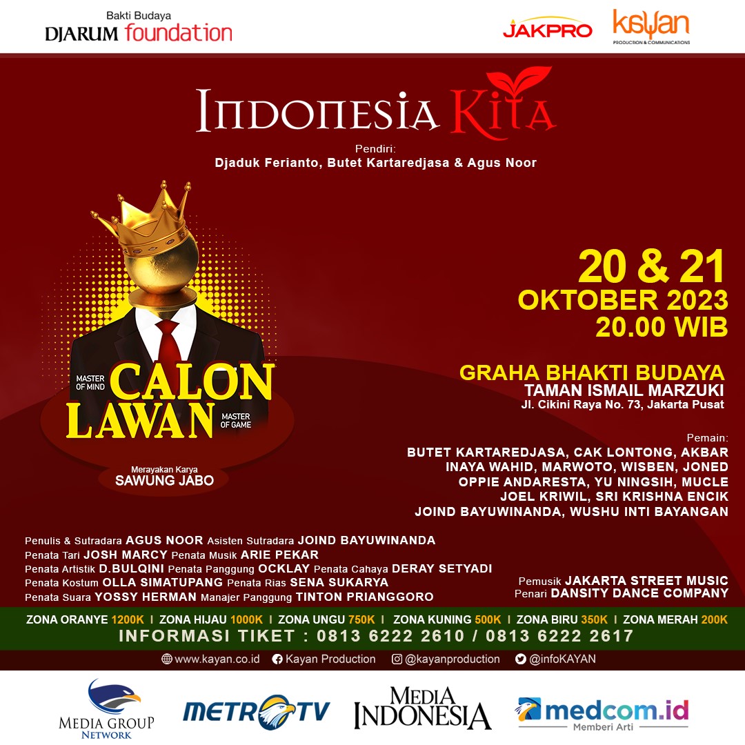 Indonesia Kita ke-40 mengusung judul lakon 