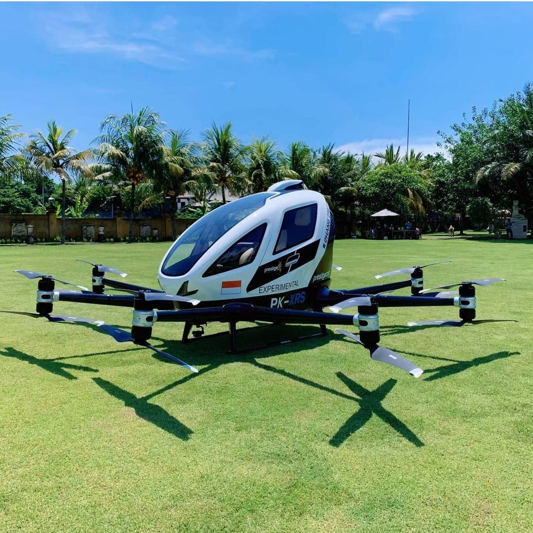 Alat transportasi taksi terbang bisa mendukung pariwisata.